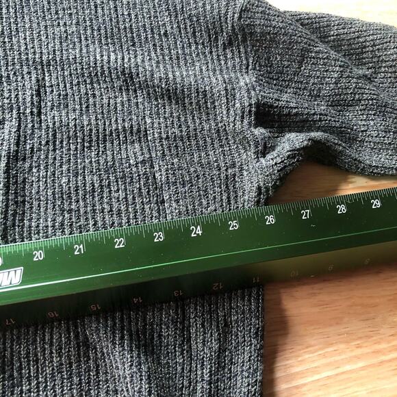 Free People Sweater Oversized Scoop‎ Neck Knit Sz Large Balloon Sleeves - Picture 5 of 7